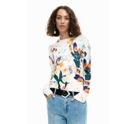 Desigual White Viscosa Women T-Shirt - S
