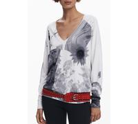 DESIGUAL MAGLIA DONNA BIANCO