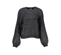 Desigual Top manica lunga maglieria nero con dettagli a contrasto Donna S