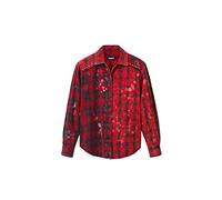 Desigual Maglietta a Maniche Lunghe T-Shirt, Colore: Rosso, XXL Donna