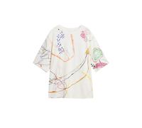 Desigual Maglietta blu scuro / verde chiaro / rosa antico / bianco naturale Uomo Desigual XXL