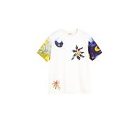 Desigual Maglietta 'Cosmos' blu notte / limone / bianco Uomo Desigual M