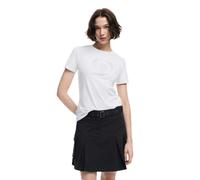 Desigual Maglietta da Donna a Maniche Corte T-Shirt, Bianco, XL