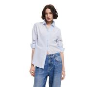 Desigual Maglietta da Donna a Maniche Lunghe Blouse, Blu, XS