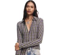 Desigual Maglietta da Donna a Maniche Lunghe Blouse, Colore: Rosso