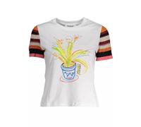 Desigual T-shirt TS_Jarron 1000 maniche corte cotone bianco Donna M