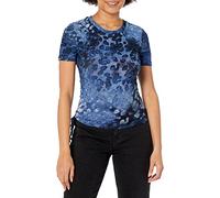 Desigual Maglietta da Donna, Blu, XL