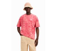 Desigual Maglietta da Uomo a Maniche Corte, Colore: Rosso, L