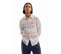 Desigual Cam_mirto T-Shirt, Bianco, M Uomo