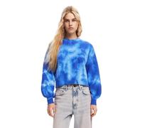 Desigual Maglione da Donna Flat Knit Thin Gauge Felpa, Blu, XL