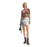 Desigual Maglione da Donna Flat Knit Thin Gauge Felpa, Materiale Finitura:, M