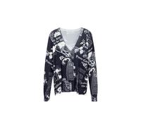 Desigual Woman Flat Knit Thin Gauge Pullover Felpa, Nero, M Donna