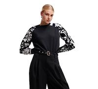 Desigual Maglione da Donna Limpopo, Nero, XS