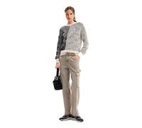 Desigual Maglione da Donna Lucca, Bianco, M