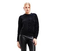 Desigual Maglione Shasa Felpa, Nero, XL Donna