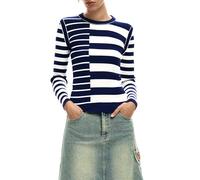 Desigual Maglione della Collezione Donna, Bianco, M