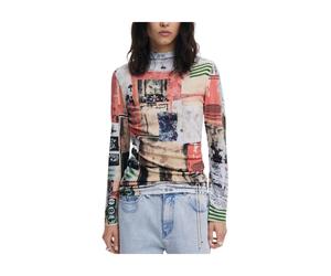 Desigual - Maglione Rosa in Viscosa da Donna Montreal Jerseys - - Tops - Donna - Multicolore - M