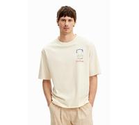 Desigual Man Template 1 Color New, 1001 Crudo, M, Bianco, M