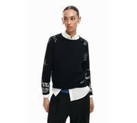 Desigual Marquette Sweatshirt, Nero, M Donna