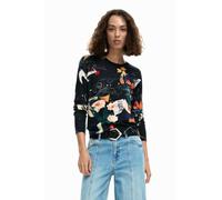 Desigual Nantes L Lacroix Sweatshirt, Nero, XL Donna
