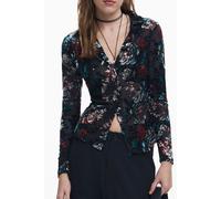 Desigual Nero Poliammide Women Shirt - XS