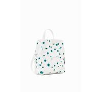 Desigual Back_New Splatter Sumy M, Accessori Zaino PU Mini Donna, Bianco, Taglia Unica