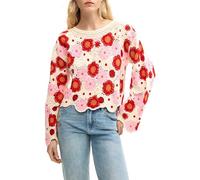 Desigual Noruega Sweatshirt, Bianco, S Donna