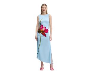 Desigual - Orchid Asymmetric Dress - - Dresses - Donna - Blu - L