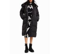 Desigual Padded_NORUEGA, 2000 Black Cappotto Lungo Imbottito, Donna