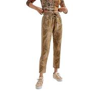 Desigual Pant_Jungle Pantaloni Casual, Marrone, XS Donna