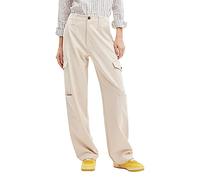 Desigual Pant_Liverpool Pantaloni Casual, Bianco, L Donna