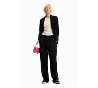 Desigual Pant_Mineral-Lacroix Pantaloni Casual, Nero, M Donna