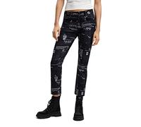 Desigual Pant_News, 2000 Black Pantaloni Casual, XS da Donna