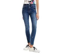 Desigual Denim_Mickey 5053 Pantaloni Casual, Blu, 44 Donna