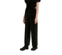 Desigual Pantaloni Casual da Donna Shiny, Nero, S