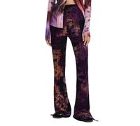 Desigual Pantaloni lilla / arancione / nero, Taglia 40