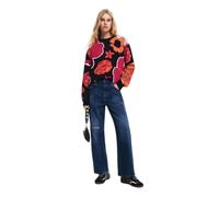 Desigual Pantaloni Lunghi da Donna in Denim Jeans, Blu, 42