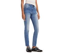 Desigual Pantaloni Lunghi da Donna in Denim Jeans, Blu, 46