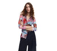 Desigual Pantaloni Lunghi da Donna, Nero, S