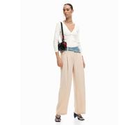 Desigual - Pantaloni lunghi ibridi beige-Neutro M