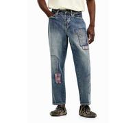 Desigual Pantaloni Lunghi in Denim da Uomo Jeans, Blu, 38