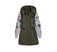 Desigual Parka di mezza stagione grigio chiaro / cachi / colori misti Donna Desigual S