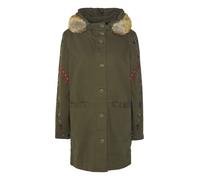 Desigual Parka invernale marino / senape / cachi / rosso fuoco Donna Desigual M