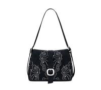 DESIGUAL Piccola borsa a tracolla effetto pelle borchiata