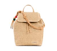 DESIGUAL Piccolo zaino in rafia con ciondoli