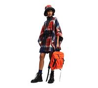 Desigual Poncho_Red Check Milan, U da Donna