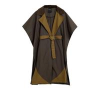 Desigual - Poncho Trenchy Wax - - Jackets - Donna - Marrone - ONE SIZE