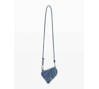 Desigual - Portafoglio a tracolla blu piccolo a cuore One Size