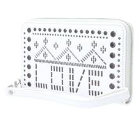 Desigual - Portafoglio da donna con cerniera Mone Azabache, Bianco (Bianco), 2x9x15 cm (B x H x T)