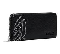 Desigual Accessories Pu Small Wallets, Portafoglio Bi-Fold Donna, Nero, 21